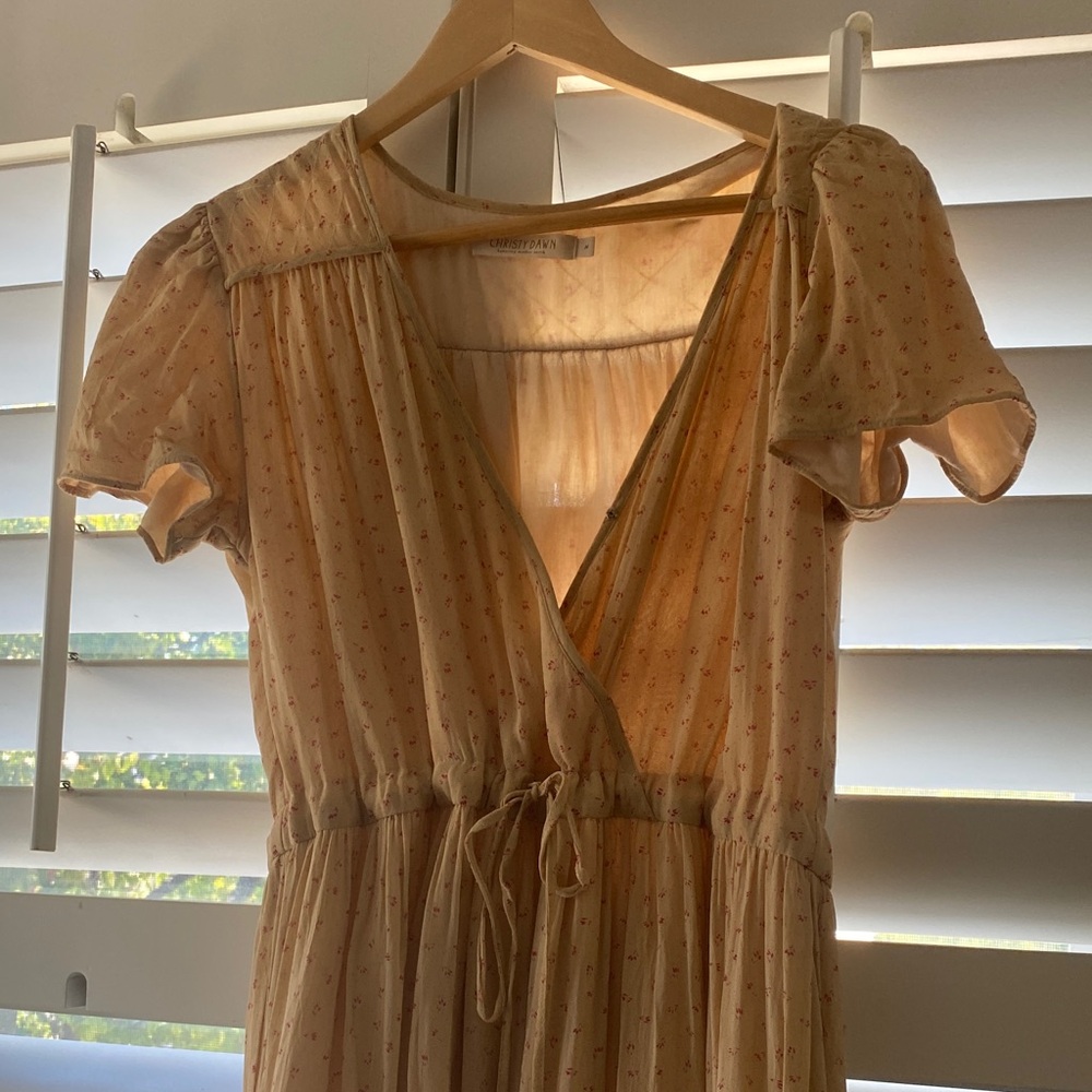 Christy Dawn Cream Midi Dress